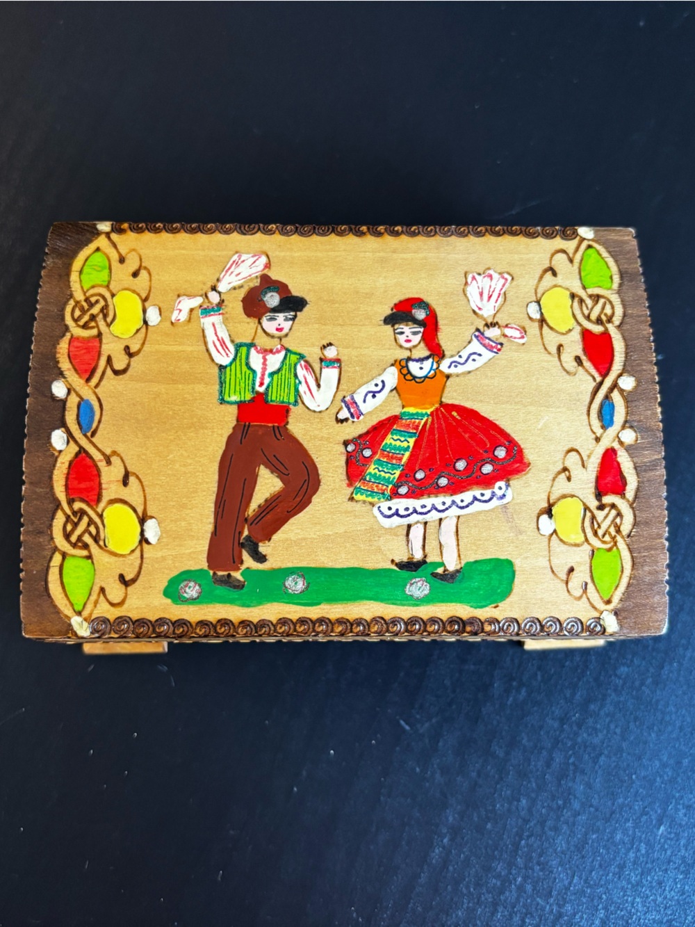 $5 ADD ON Handcrafted Wooden Jewelry Box with Red Velvet Liner